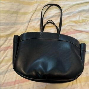 Zara leather tote bag
